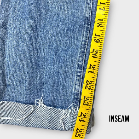 Dear John Womens Jeans 28 Blair’s Straight Distressed Cropped Cuffed Denim - Picture 10 of 12